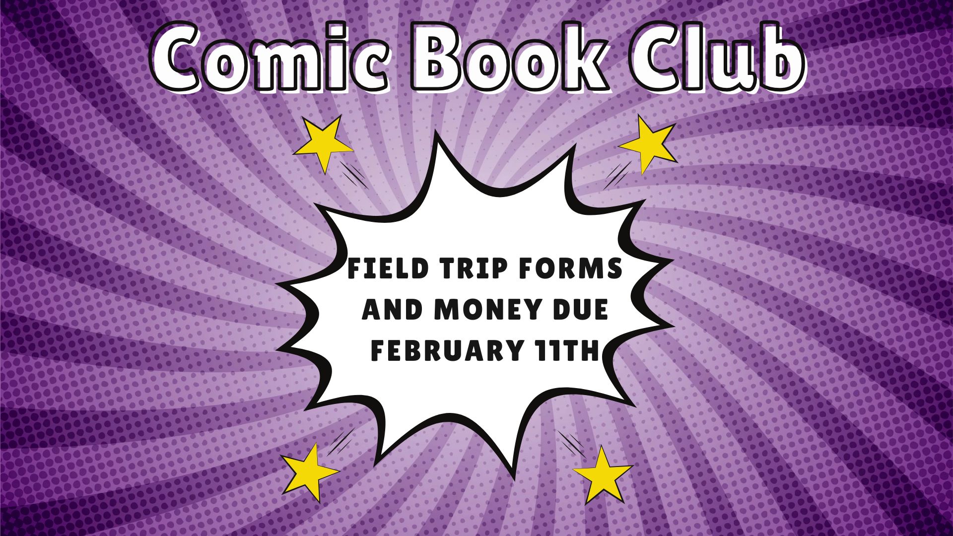 Comic Book Club Field Trip